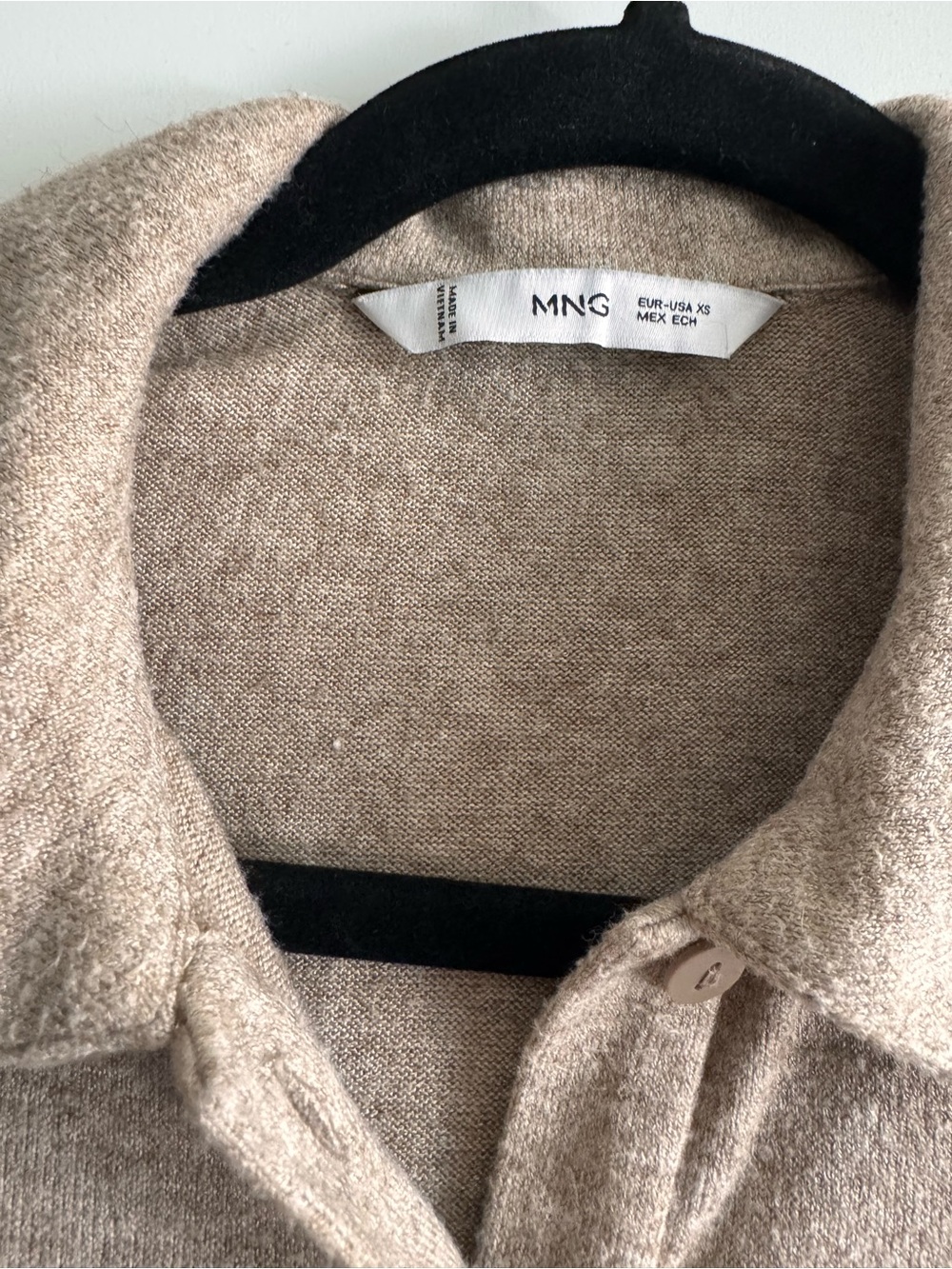Mango Collared Button-Front Knit Cardigan - Picture 4 of 4